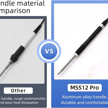 Sequre MSS12 Pro Soldering Iron Kit (4x tips B2, K, ILS and BC2)