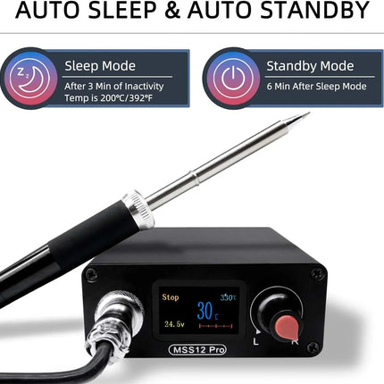 Sequre MSS12 Pro Soldering Iron Kit (4x tips B2, K, ILS and BC2)