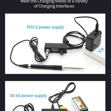 Sequre MSS12 Mini Soldering Station Kit (T12 tips compatible)