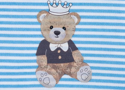 Messy Duck Printed Cotton Baby Bib - King Bear