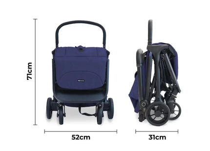 My Babiie MBX7 Auto-Fold Compact Stroller - Indigo