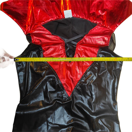 Ladies Vampire Costume Deluxe Halloween Fancy Dress Party Outfit Forever Young