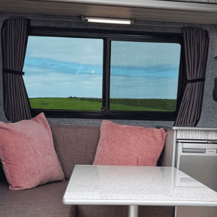 For Peugeot Boxer Premium Window Curtain - Black/Grey - Custom Bundle Option | Van-X