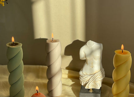 Marshmallow Shaped Pillar Candle
