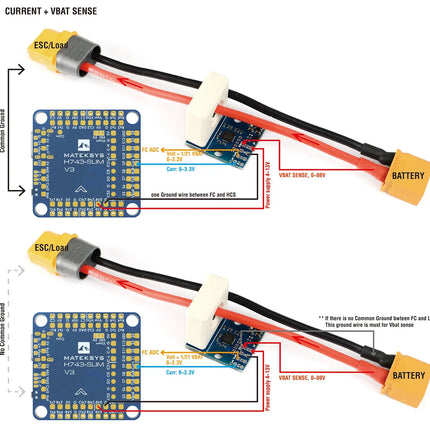 Matek Hall Current Sensor 150A