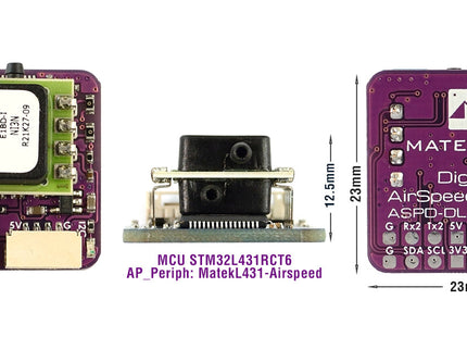 Matek Digital AirSpeed Sensor (ASPD-DLVR-L431, CAN, I2C, UAVCAN)
