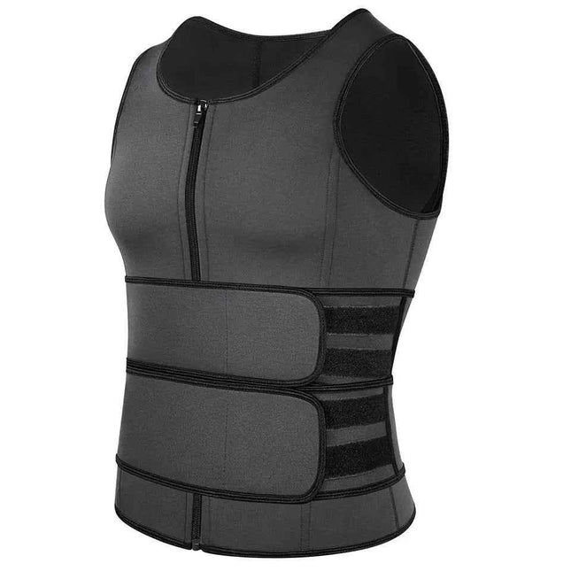 Men Waist Trainer Tank Tops Shapewear Slimming Body Shaper Compression Shirt Underwear