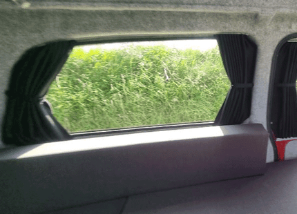 For Mercedes Vito MK2 Bare-Metal Interior Blackout Camper Curtains Black/Black - Create Your Own Bundle | Van-X