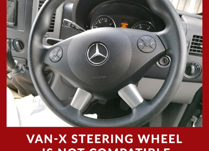 For Mercedes Dodge Sprinter Leather Steering Wheel | Premium Steering Wheel Upgrade | Van-X