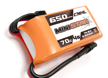 CNHL Ministar 650mAh 14.8V 4S 70C Lipo Battery XT30