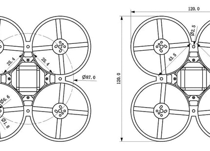 Happymodel Mobula8 Frame 85mm Whoop