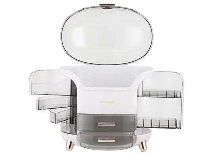 Modern Makeup Storage Box with Drawers, Clear Large Capacity Cosmetic Organiser