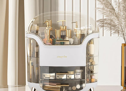 Modern Makeup Storage Box with Drawers, Clear Large Capacity Cosmetic Organiser