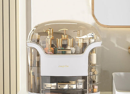 Modern Makeup Storage Box with Drawers, Clear Large Capacity Cosmetic Organiser