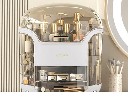 Modern Makeup Storage Box with Drawers, Clear Large Capacity Cosmetic Organiser
