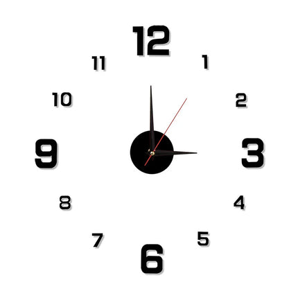 Modern 3D Wall Clock Mirror Sticker