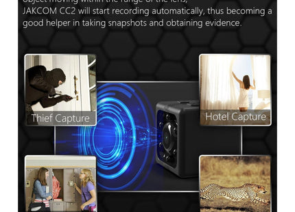 JAKCOM CC2 1080P HD Recorder Cube Smart Mini Camera, with Infrared  & Motion Detection(Black)