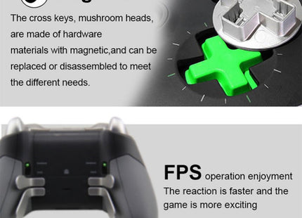 18 PCS Game Controller Handle Key Replacement Accessories for Xbox One ELITE