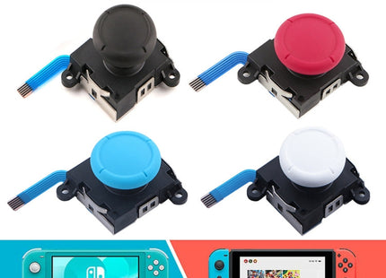 Game Console 3D Left Right Interoperability Rocker Remote Sensing Joystick for Nintendo Switch / Switch Lite, Joystick(White)