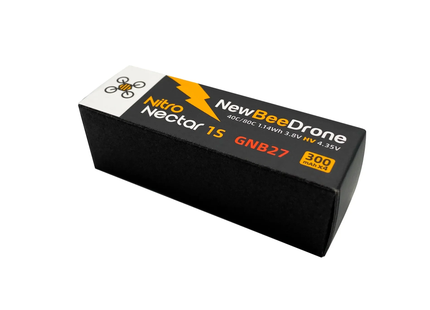 4-Pack NewBeeDrone Nitro Nectar Gold 300mAh 1S HV LiPo Battery with GNB27