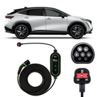 Type 2 to 3 Pin Charging Cable / 10M / 6amp – 12amp Adjustable (2.3kW)