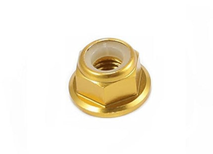 10pc M3 Locknuts with Flange CW Nuts pack Aluminium