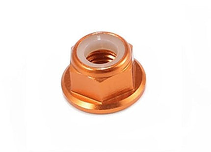 10pc M2 Locknuts with Flange CW Nuts pack Aluminium