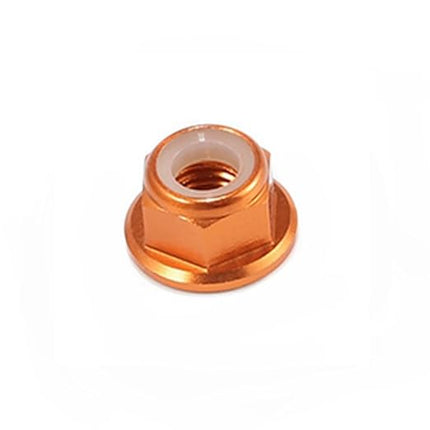 10pc M2 Locknuts with Flange CW Nuts pack Aluminium