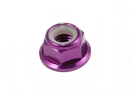 10pc M3 Locknuts with Flange CW Nuts pack Aluminium