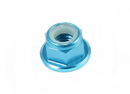 10pc M3 Locknuts with Flange CW Nuts pack Aluminium