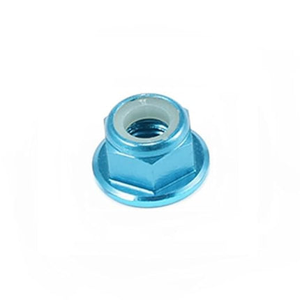 10pc M3 Locknuts with Flange CW Nuts pack Aluminium