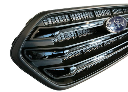 For Ford Transit Custom Front Grille 2018-2023 | Matte Black Pre-Painted Styling Upgrade | Van-X