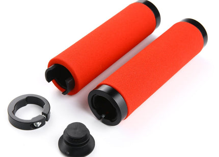 1 Pair AG36 Alloy Lock-Rings + Sponge Bicycle Handlebar Grip, AG36