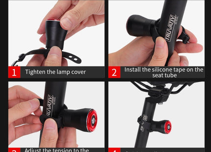 Antusi Q5 Bicycle Rear Light Automatic Brake Induction Taillight