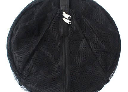 Camping Picnic Folding Tableware Vegetables Fruit Dry Net Hanging Mesh Dish Dryer Rack Shelf(Black)