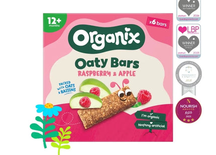 Organix Raspberry & Apple Soft Oaty Bars 12+ months 138g (6x23g)