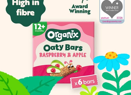 Organix Raspberry & Apple Soft Oaty Bars 12+ months 138g (6x23g)
