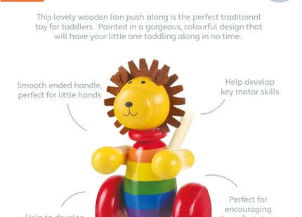 Orange Tree Toys Lion Push Along