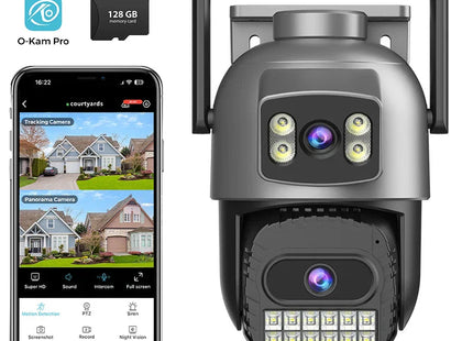 Camera Outdoor Auto Tracking Multi Screens 5X Digital Zoom PTZ Security Protection