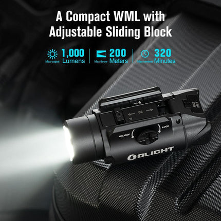 Olight PL-3S Valkyrie Rail Mountable LED Torch - Tan
