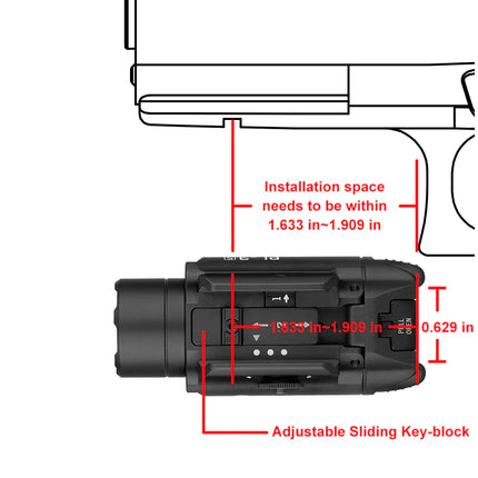 Olight PL-3S Valkyrie Rail Mountable LED Torch - Tan