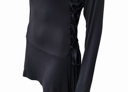 GOTHIC ELEGANCE - Black Widow Gothic Hooded Dress