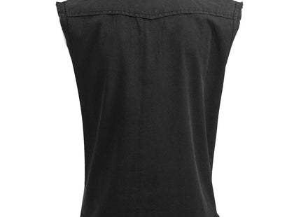 METAL STREETWEAR - Sleeveless Stone Washed Worker Black