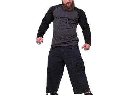 METAL STREETWEAR - Vintage Cargo Shorts 3/4 Long Black