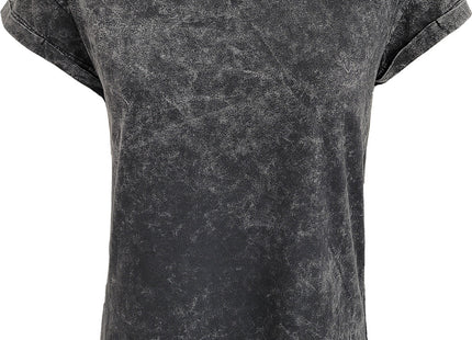 URBAN FASHION - Acid Wash Turnup Sleeve