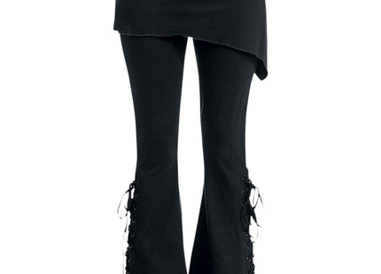 URBAN FASHION - 2in1 Boot-Cut Leggings with Micro Slant Skirt