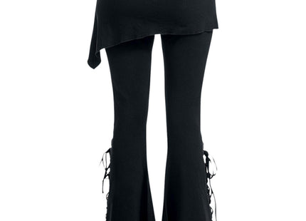 URBAN FASHION - 2in1 Boot-Cut Leggings with Micro Slant Skirt