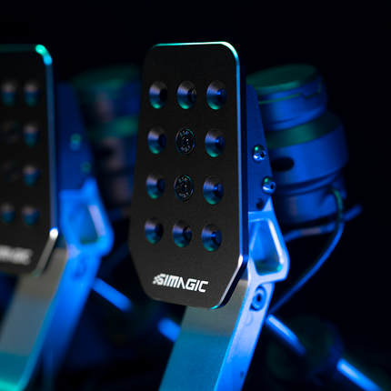 Simagic P500-2 Dual-Sensor 2-Pedal Set – Load Cell & Hall Brake, Fully Adjustable Throttle