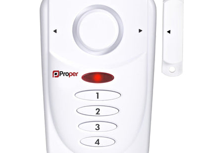 ProperAV Window Alarm with Keypad & Loud 110dB Siren