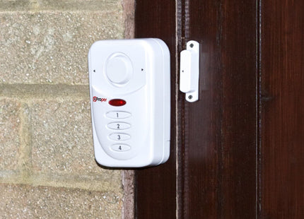 ProperAV Window Alarm with Keypad & Loud 110dB Siren